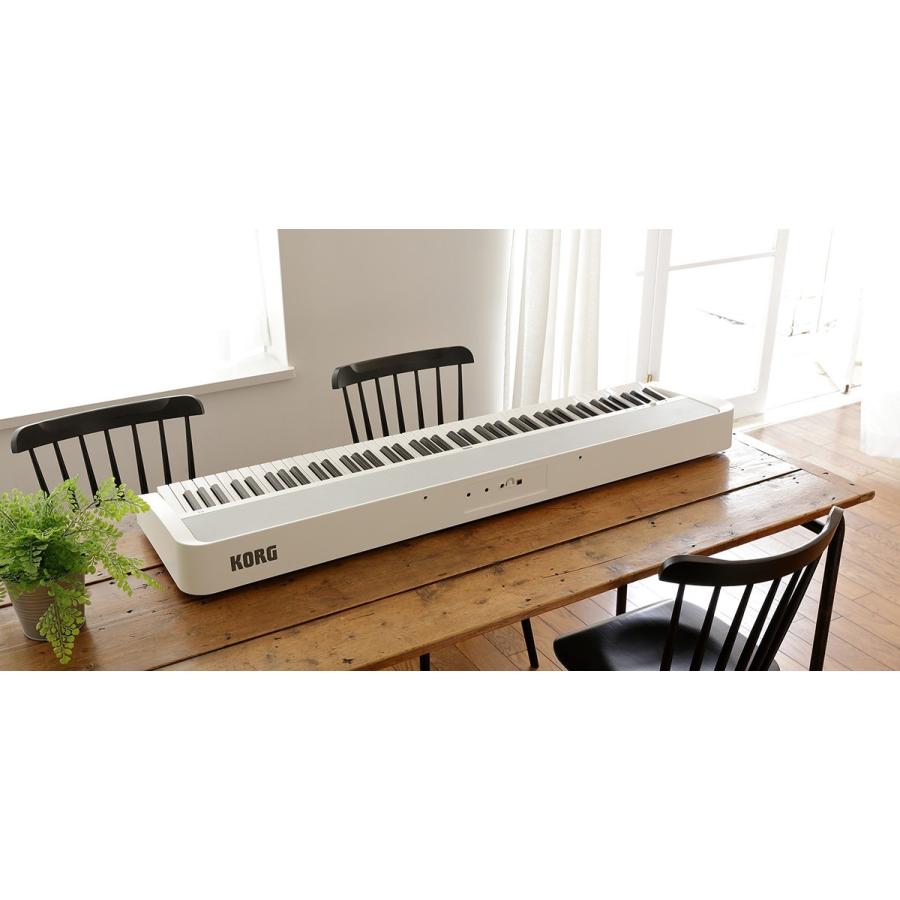 B2 White Digital Piano 《ダンパーペダル＆譜面立て付き!!》 88鍵盤デジタルピアノ