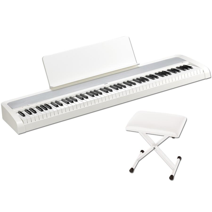 B2 White Digital Piano 《専用イス＆譜面立て付き!!》 88鍵盤デジタルピアノ
