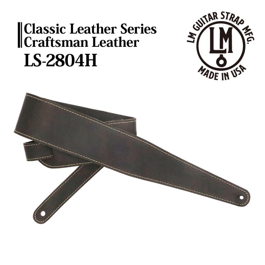 LM Products Classic Leather Craftsman LS-2804H -Chocolate- レザーストラップ《ギター ...