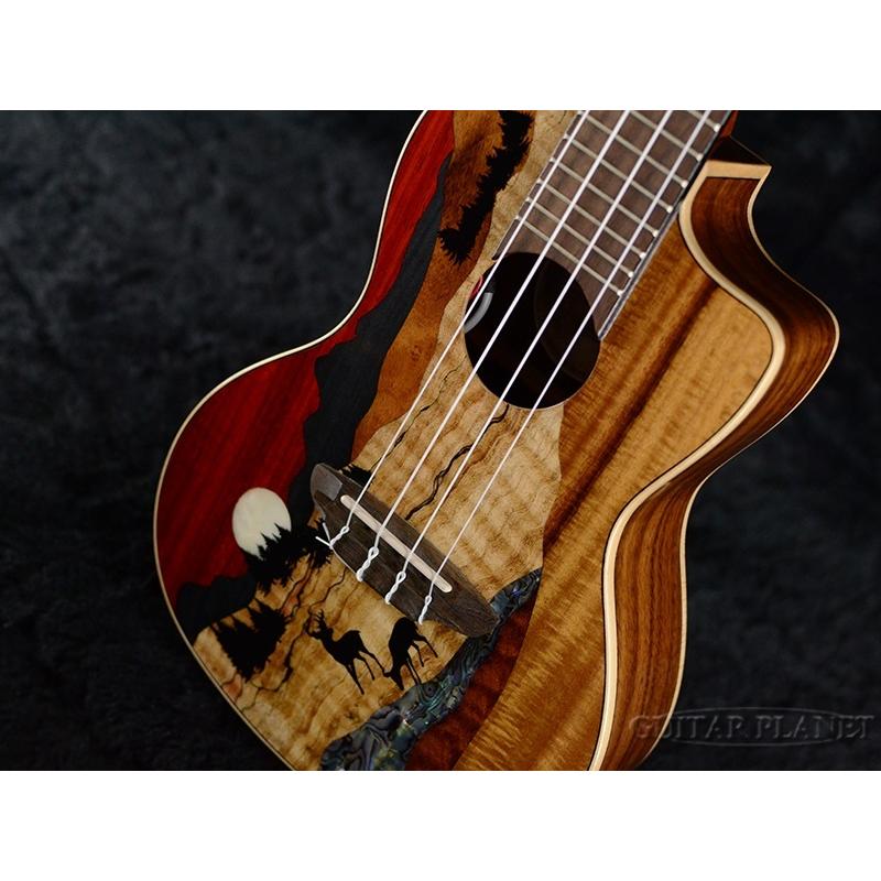 Luna 【ハードケース付き!!】Luna Ukulele Vista Deer Concert with