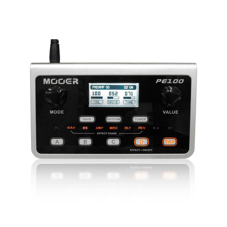 Mooer PE100 ポータブルマルチエフェクター 《チューナー,ドラムマシン