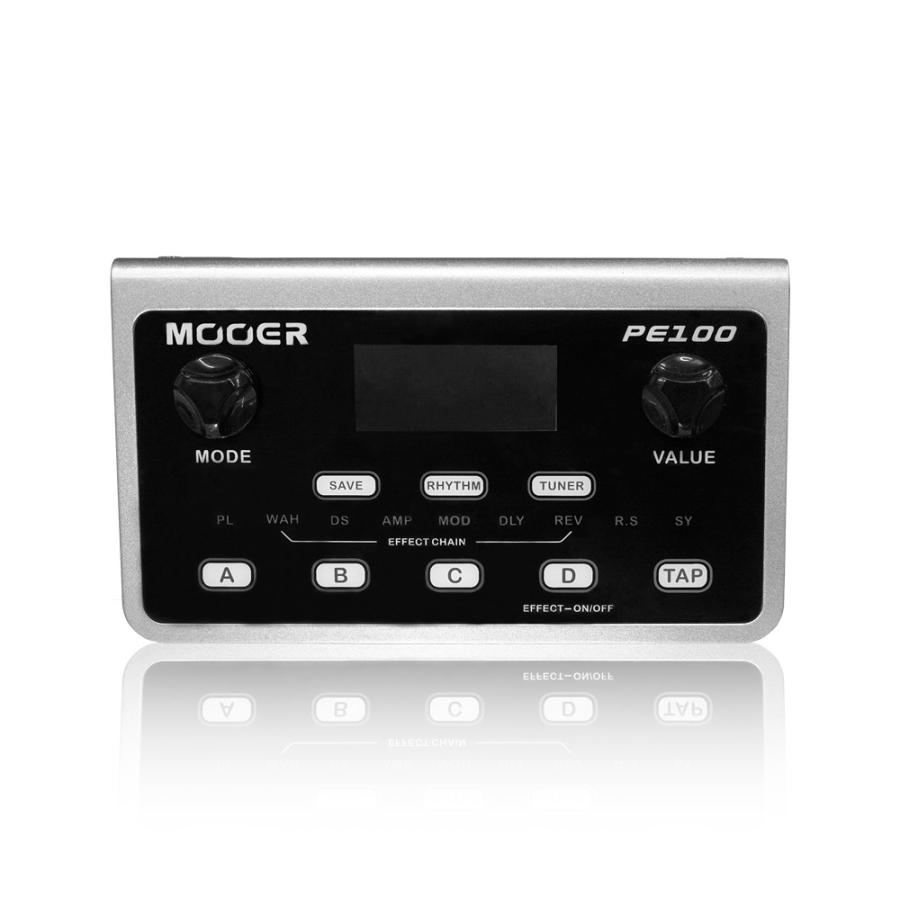 Mooer PE100 ポータブルマルチエフェクター 《チューナー,ドラムマシン