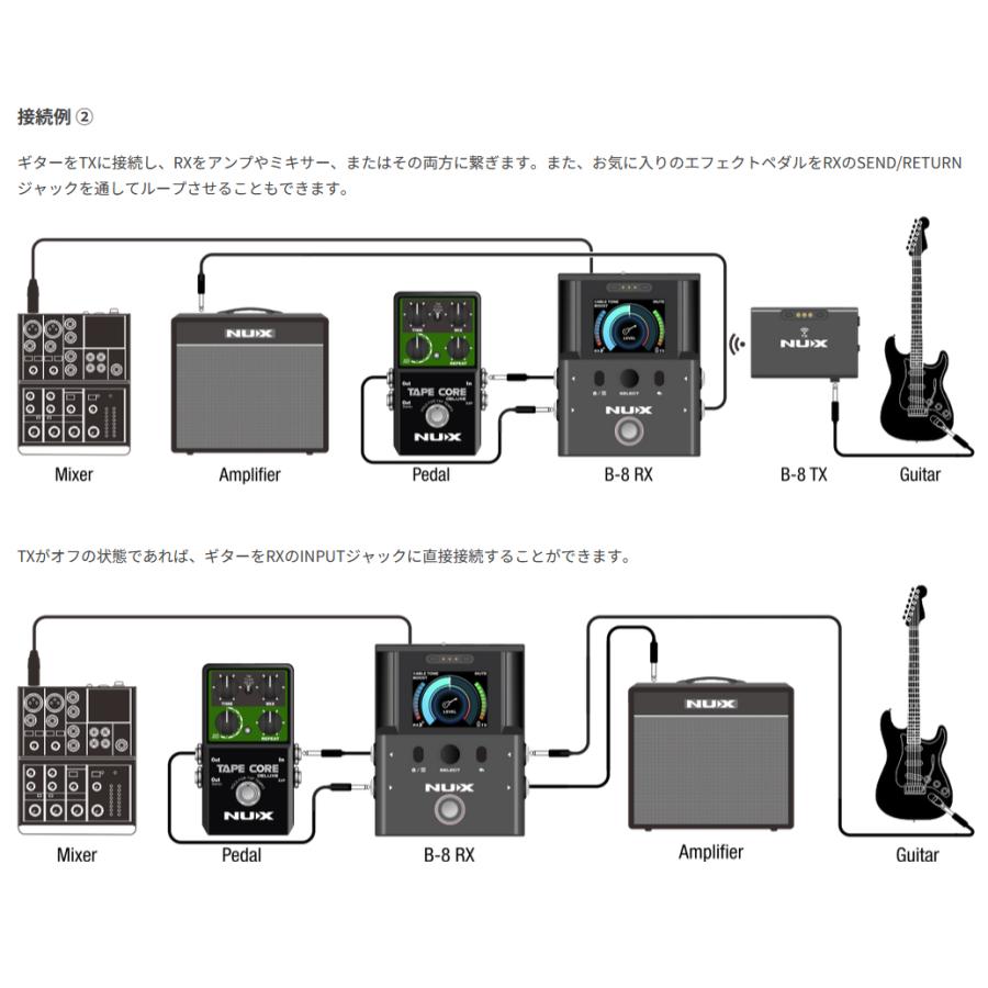 NUX B-8 -Professional Wireless System- │ ギター/ベース用