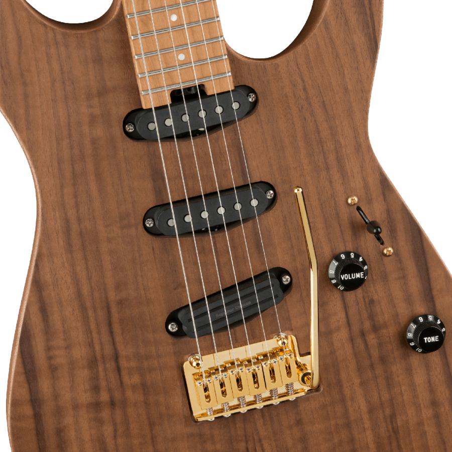 Charvel Pro-Mod DK22 SSS 2PT CM Mahogany with Walnut -Natural