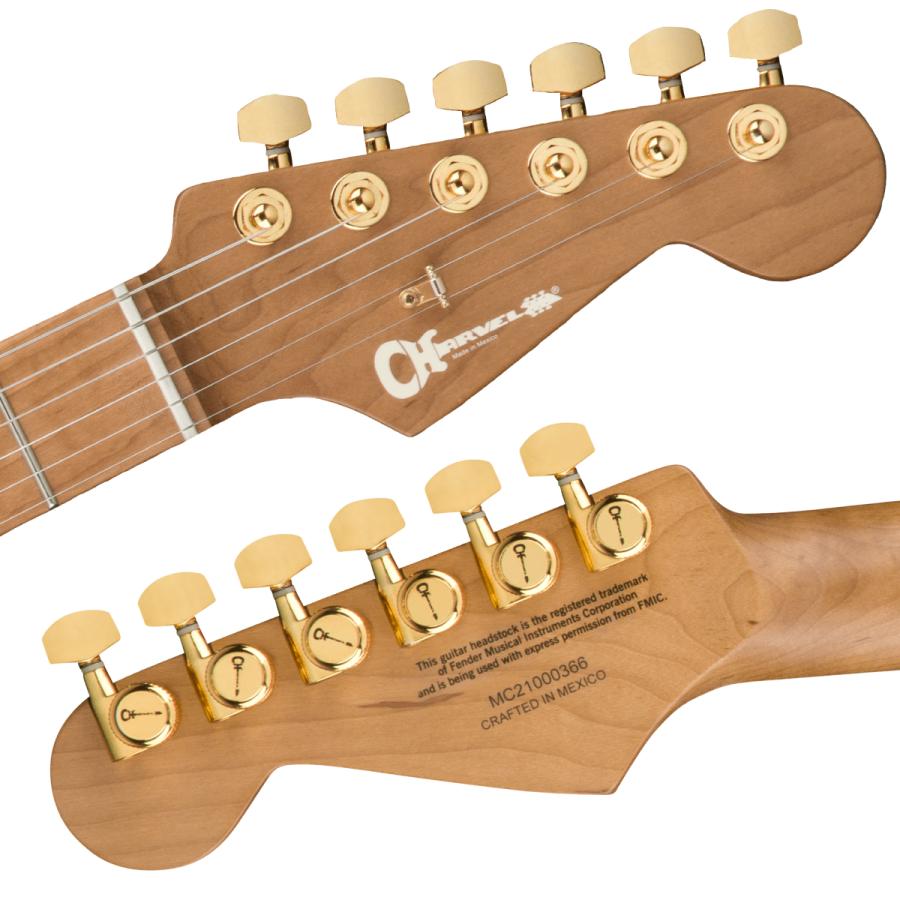 Charvel Pro-Mod DK22 SSS 2PT CM Mahogany with Walnut -Natural