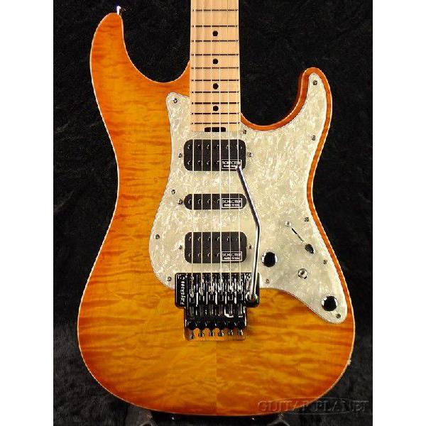 Schecter EX-V-22 CTM FRT 4A Grade -Lemon Drop Sunburst-《エレキギター》｜guitarplanet｜02