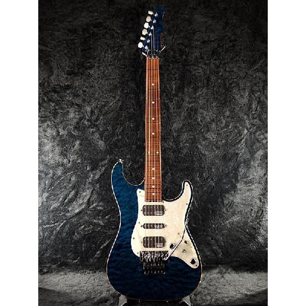 定番，新作】 Schecter EX-V-22 CTM FRT -BKAQ-《エレキギター》