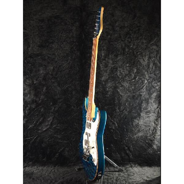 Schecter EX-V-22 CTM FRT -BKAQ-《エレキギター》 :schecter-ex-v-22-ctm-frt-bkaq-1:ギタープラネット !ショップ 通販 schecter EX-IV-22 CTM FRT BKAQ ブルー