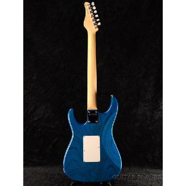 Schecter EX-V-24 CTM FRT 4A Grade -BKAQ- ブルー《エレキギター