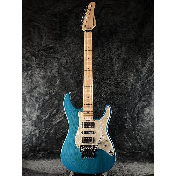 Schecter EX-Ⅴ-24 エレキギター 本体 ブルー キルトメイプル Schecter EX-V-24 STD FRT -ILB- ブルー《エレキギター》 : ギター