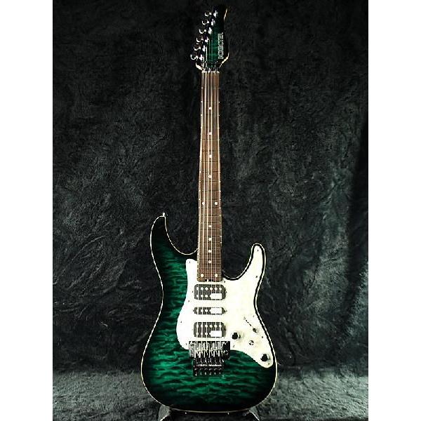 Schecter SD-DX-24 AS GRSB/R アッシュボディ グリーン《エレキギター