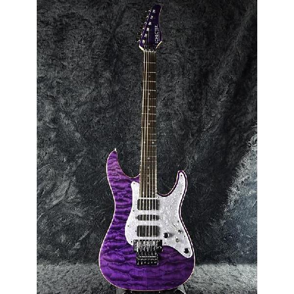 ギター Schecter SD-2 24F Schecter SD-II-24 BW Basswood パープル《エレキギター》 : ギター
