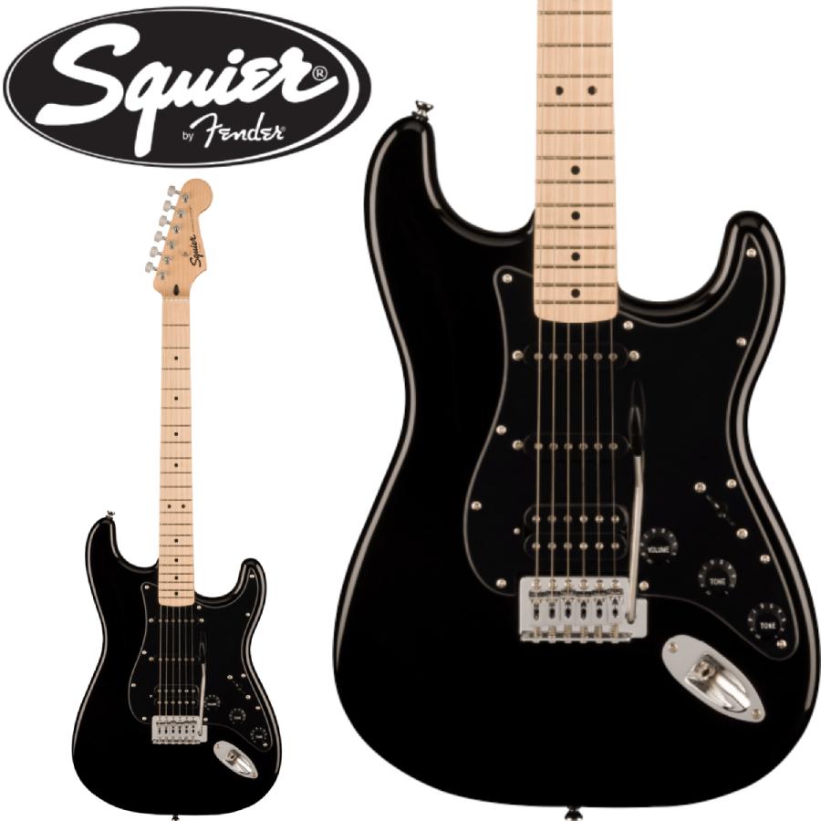 Squier Bullet HSS Stratocaster ブラック　美品 Squier by Fender SONIC STRATOCASTER HSS Black エレキギター初心者14