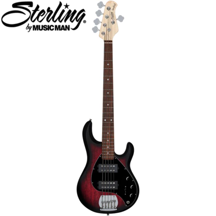 Sterling by MUSIC MAN / SUB RAY5HH-RRBS-J1 RUBY RED BURST SATIN