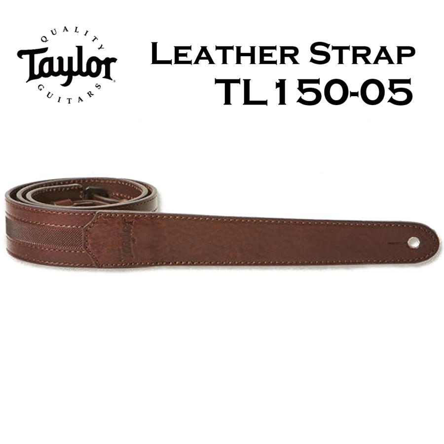 【高い素材】 Taylor TL150-05 Slim Leather Strap Chocolate Brown 1.6" レザーストラップ《ギター/ベース用ストラップ》 ストラップ