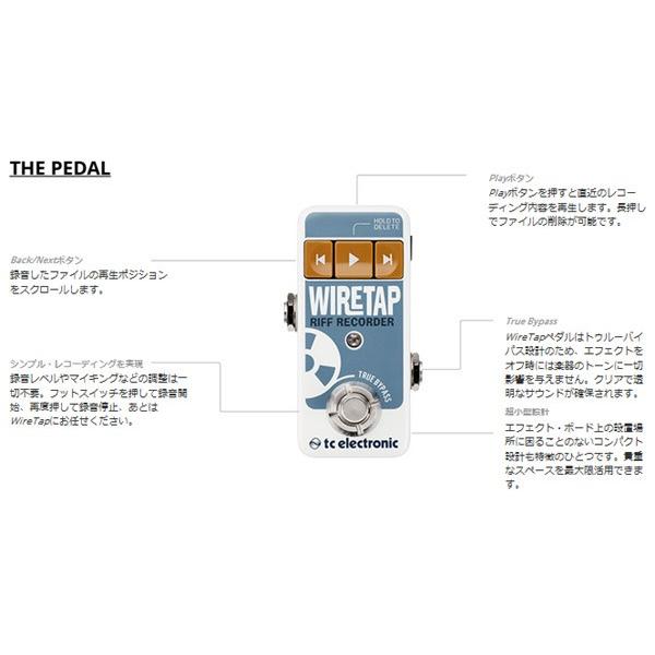 t.c.electronic Wiretap Riff Recorder コンパクトリフレコーダー