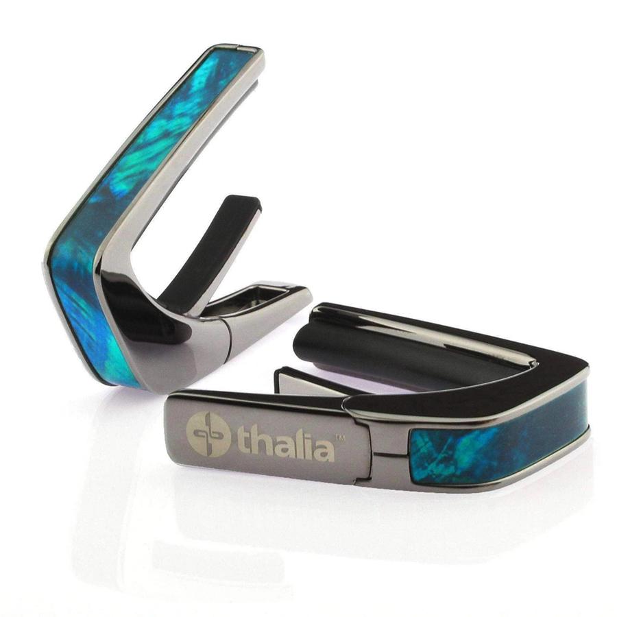 Thalia Capos Exotic Shell TEAL ANGEL WING -Black Chrome-│ ギター
