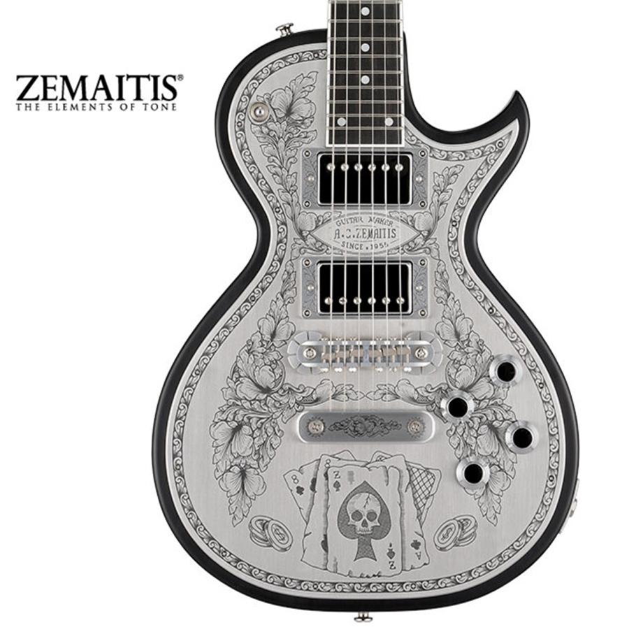 ZEMAITIS METAL FRONT MFG-AC-24 Aces & Eights Black【Made in Japan