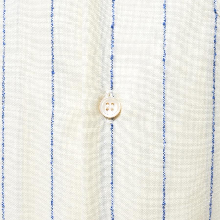 MARNI（マルニ）ウールフレスコストライプオープンカラーS/Sシャツ