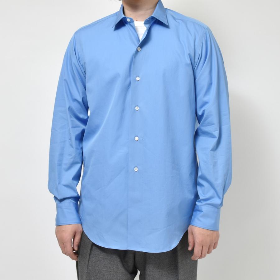 garoh（ガロウ）shirts01 コットンポプリン レギュラーカラーシャツ 11041800189｜guji｜03