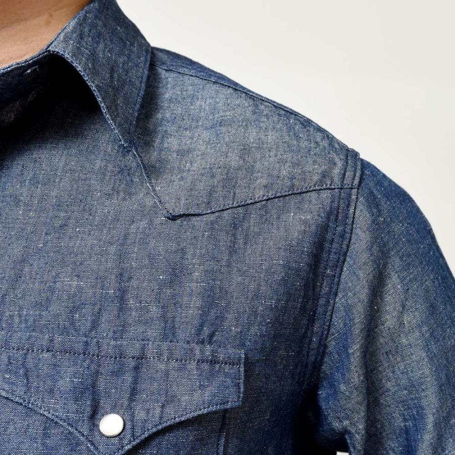 MILA SCHON MILANO（ミラ ショーン ミラノ）コットンリネンシャンブレ―ウエスタンシャツ 860741 11045001052 |  | 10