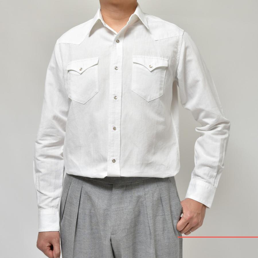 MILA SCHON MILANO（ミラ ショーン ミラノ）コットンリネンシャンブレ―ウエスタンシャツ 860741 11045001052 |  | 01