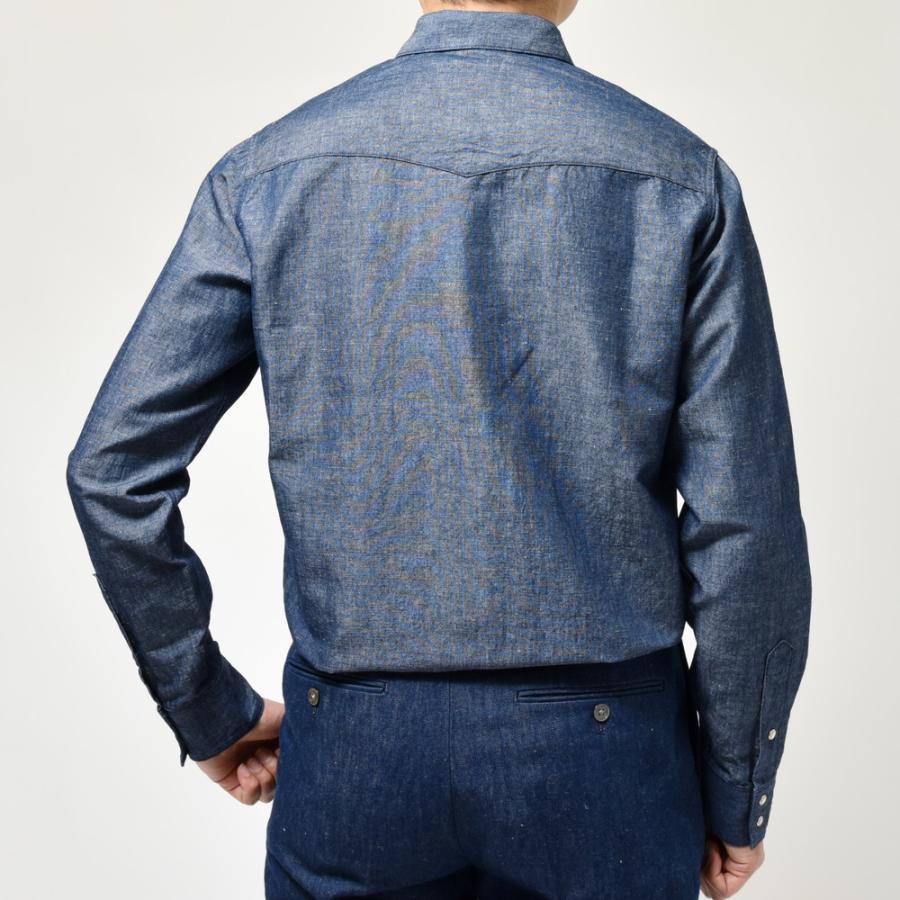 MILA SCHON MILANO（ミラ ショーン ミラノ）コットンリネンシャンブレ―ウエスタンシャツ 860741 11045001052 |  | 08