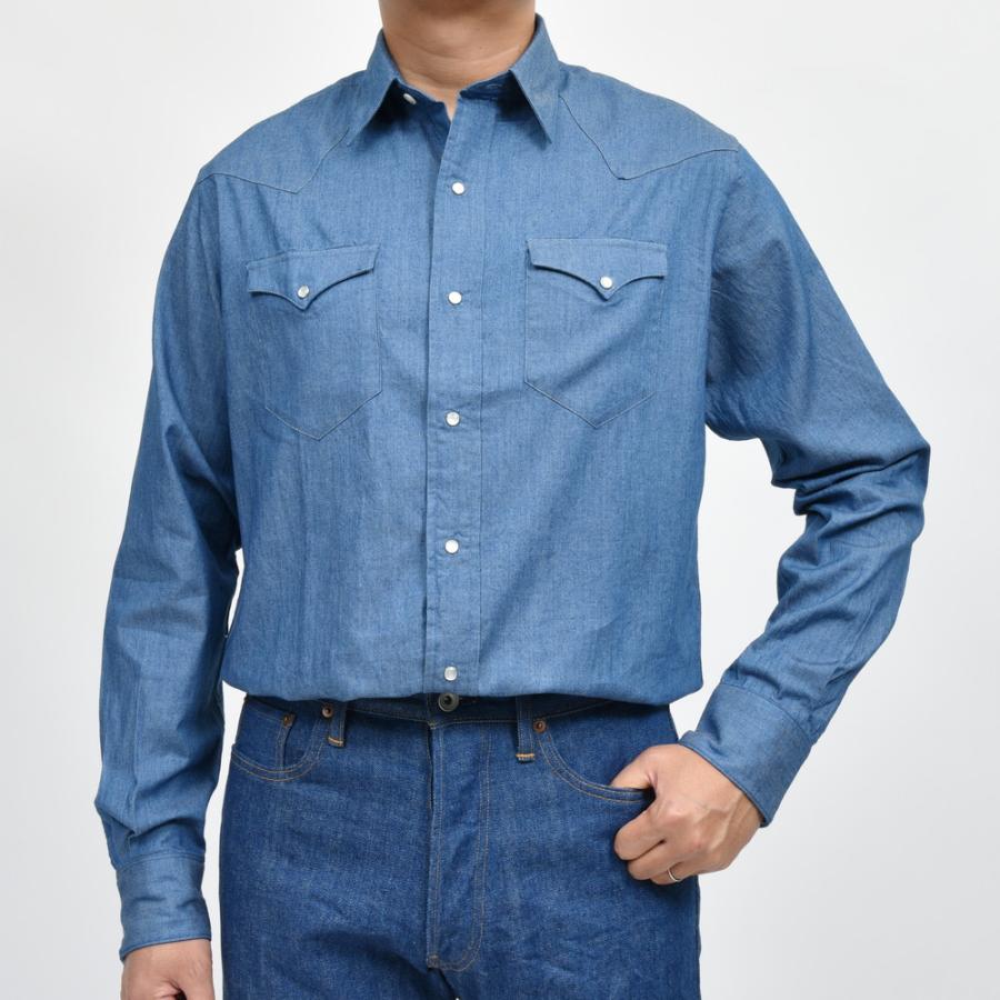 MILA SCHON MILANO（ミラ ショーン ミラノ）コットンシルクダンガリーウエスタンシャツ 270-740 11046000052 |  | 01