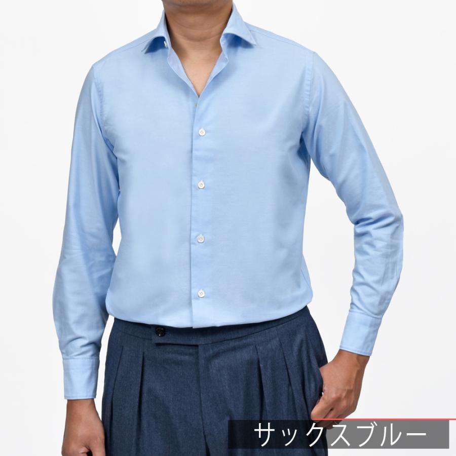 Giannetto（ジャンネット）コットンピンオックスセミワイドカラー 