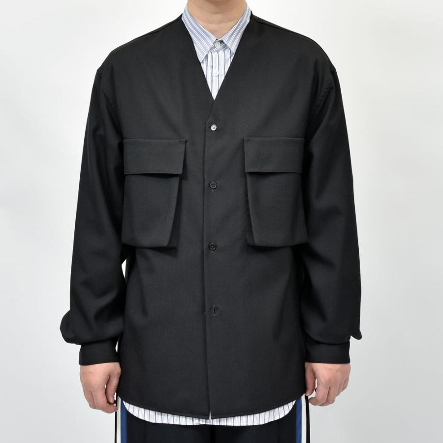 MARNI（マルニ）ウールトロピカルノーカラーシャツ CUMU0369A1 TW839 11052402138の画像