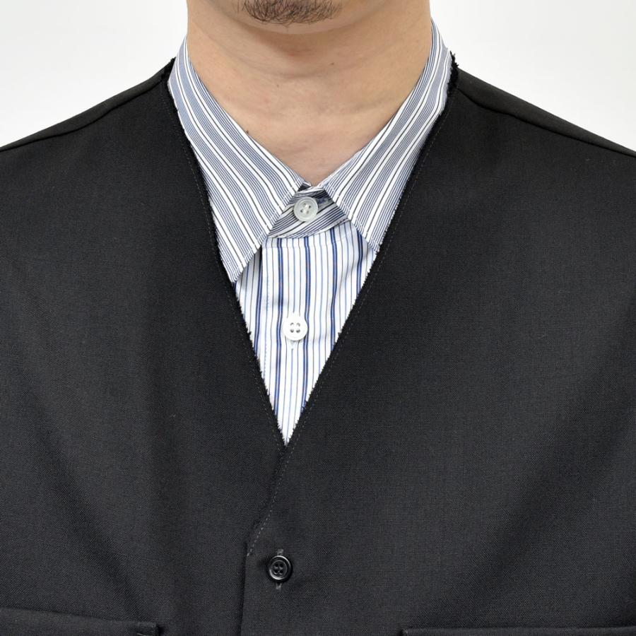 MARNI（マルニ）ウールトロピカルノーカラーシャツ CUMU0369A1 TW839 11052402138の画像