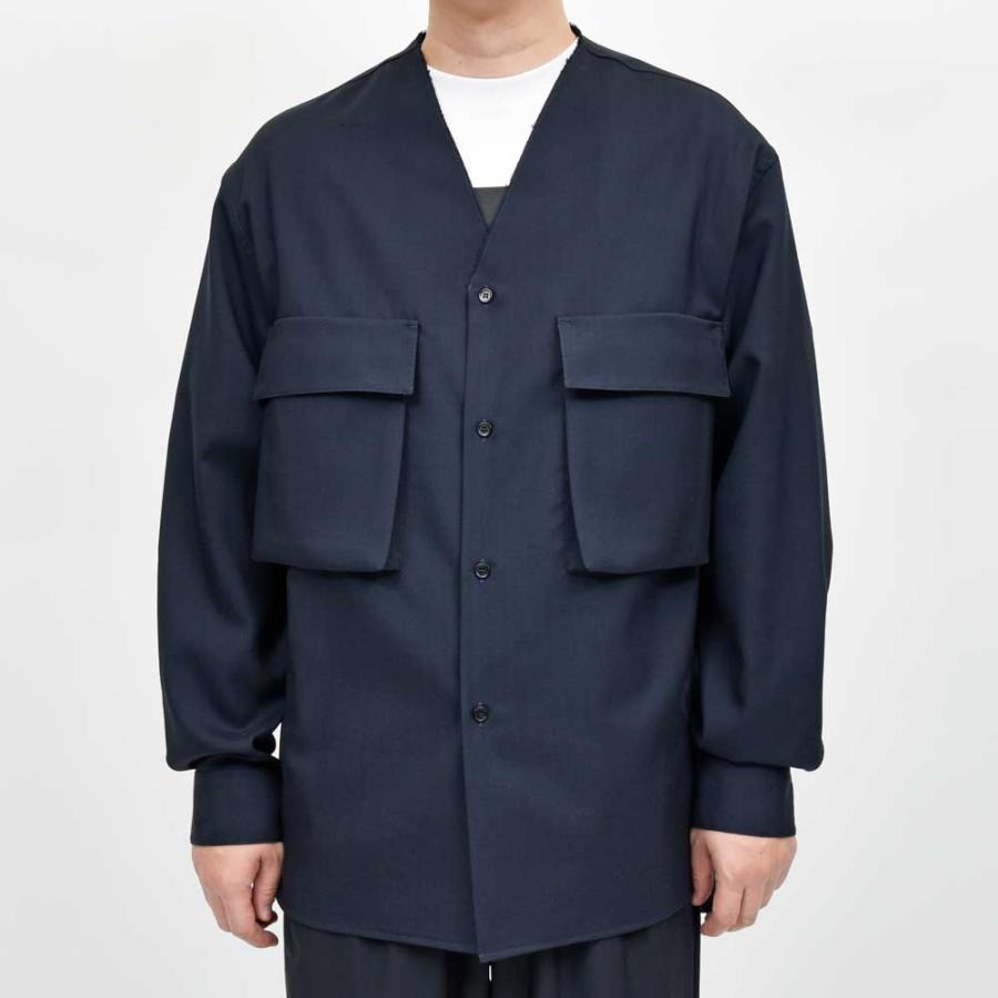 MARNI（マルニ）ウールトロピカルノーカラーシャツ CUMU0369A1 TW839 11052402138の画像