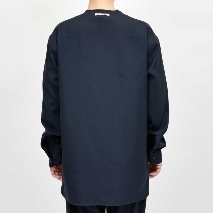 MARNI（マルニ）ウールトロピカルノーカラーシャツ CUMU0369A1 TW839 11052402138の画像