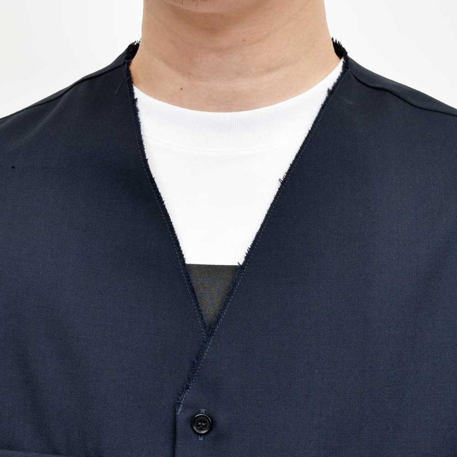 MARNI（マルニ）ウールトロピカルノーカラーシャツ CUMU0369A1 TW839 11052402138の画像