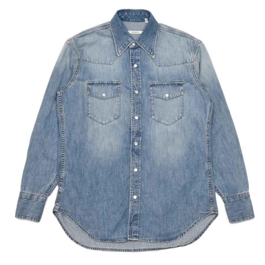 HUSBANDS（ハズバンズ）デニムウェスタンシャツ HES CWWS 11052409025