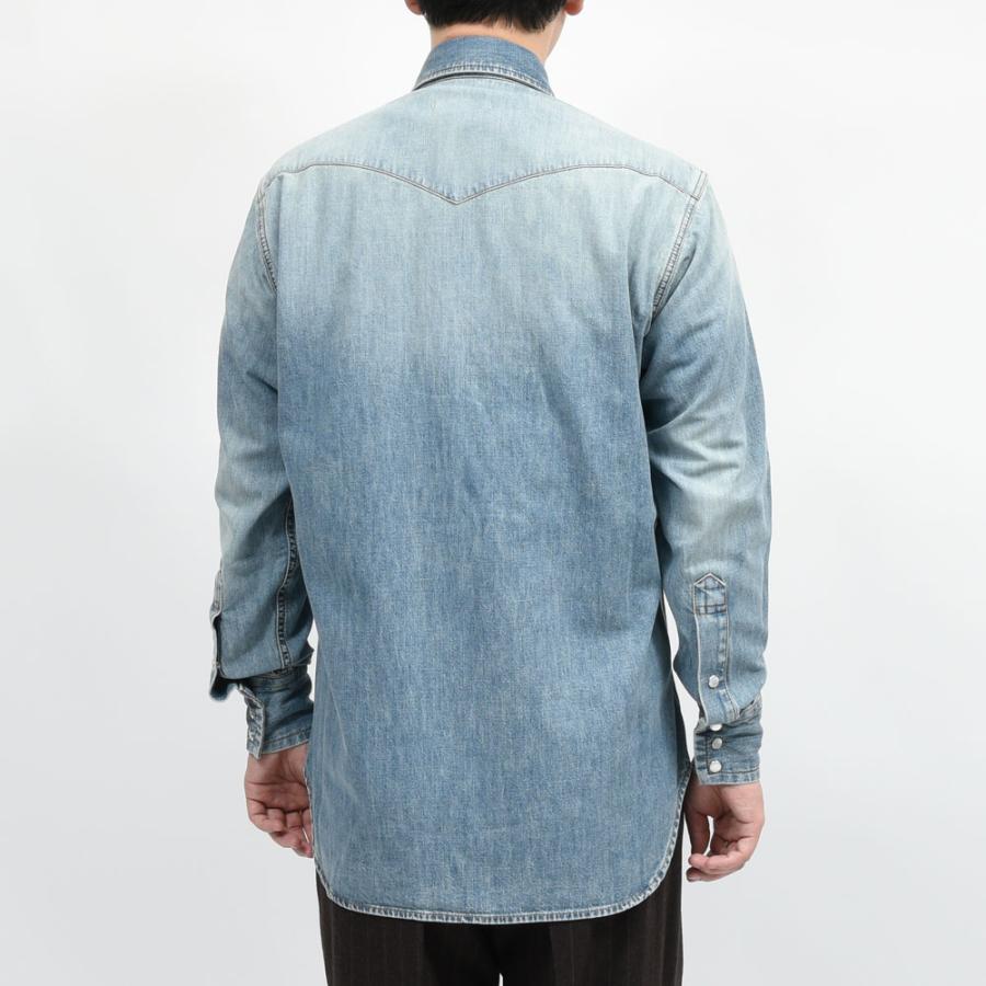 HUSBANDS（ハズバンズ）デニムウェスタンシャツ HES CWWS 11052409025