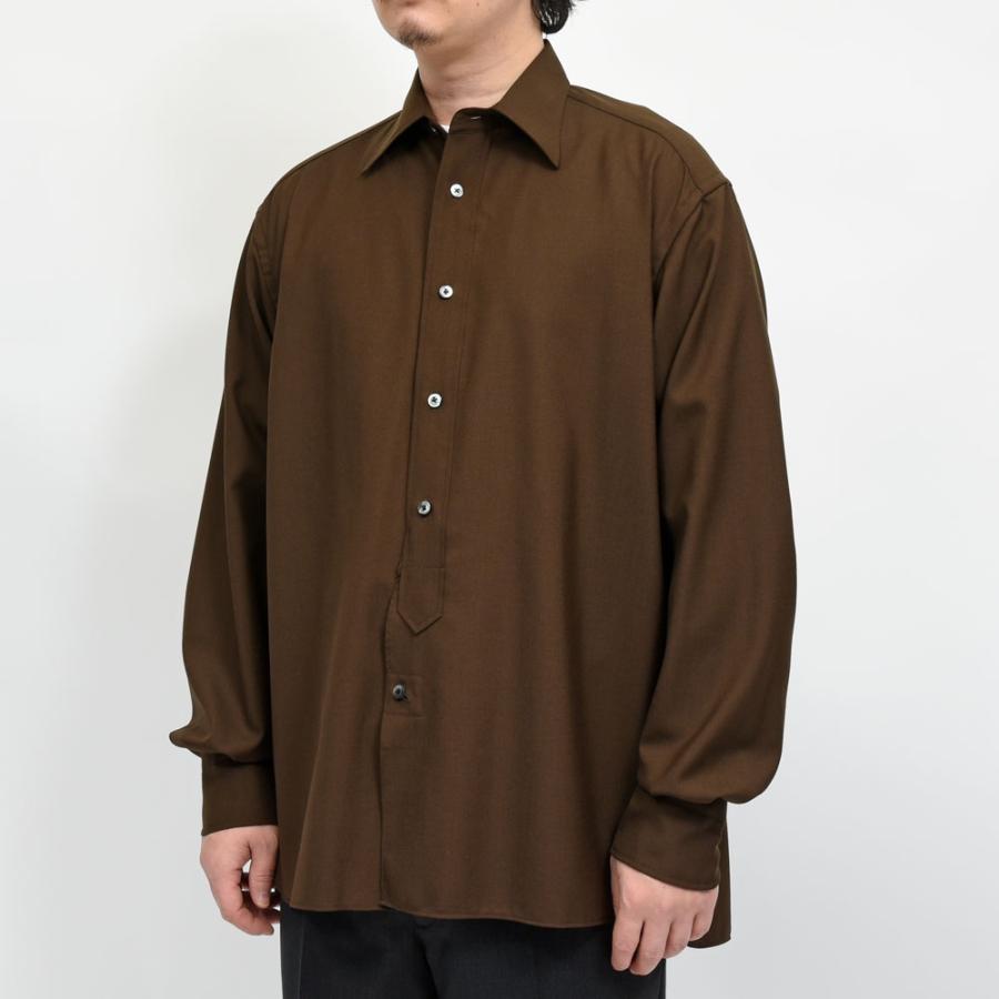 la favola（ラファーヴォラ）ウールトロピカルシャツ BIG SHIRT S10