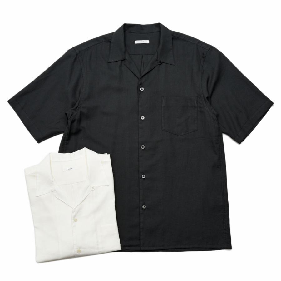 moncao（モンサオ）コットンシルクオープンカラーS/Sシャツ M021387-CS 11061401172