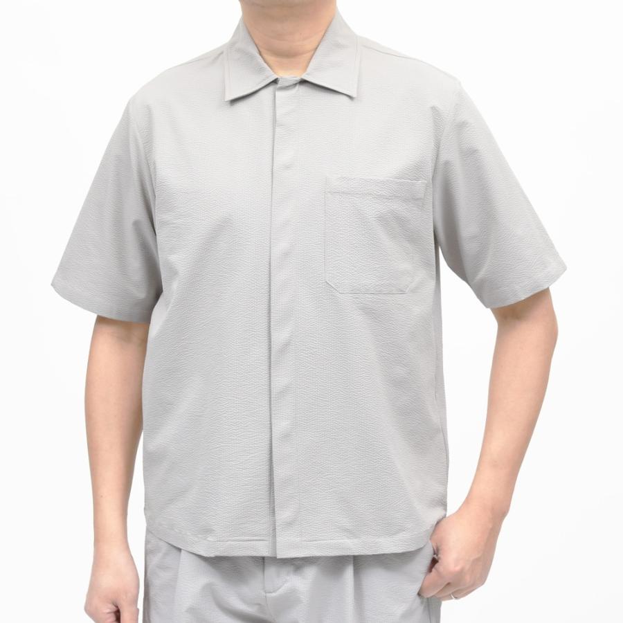 HERNO（ヘルノ）テックシアサッカーS/Sシャツ CM00012U-12684 11061600132の画像