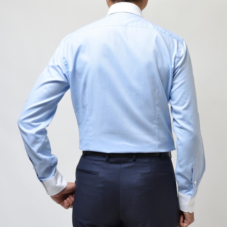 BARBA（バルバ）TAB コットンピンオックスタブカラークレリックシャツ