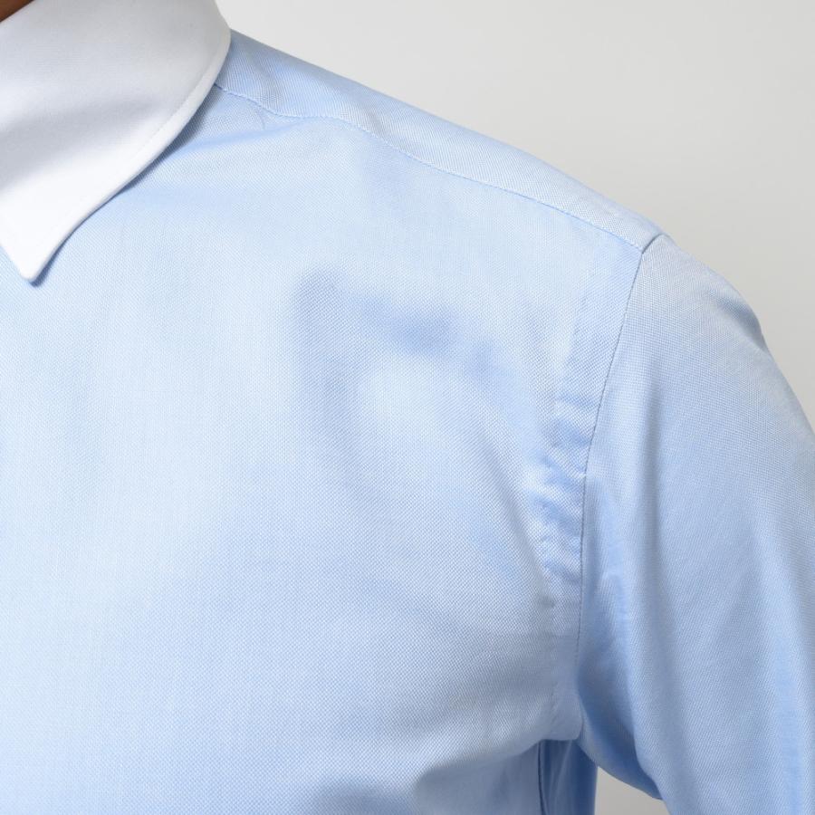 BARBA（バルバ）TAB コットンピンオックスタブカラークレリックシャツ