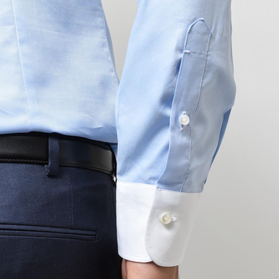 BARBA（バルバ）TAB コットンピンオックスタブカラークレリックシャツ