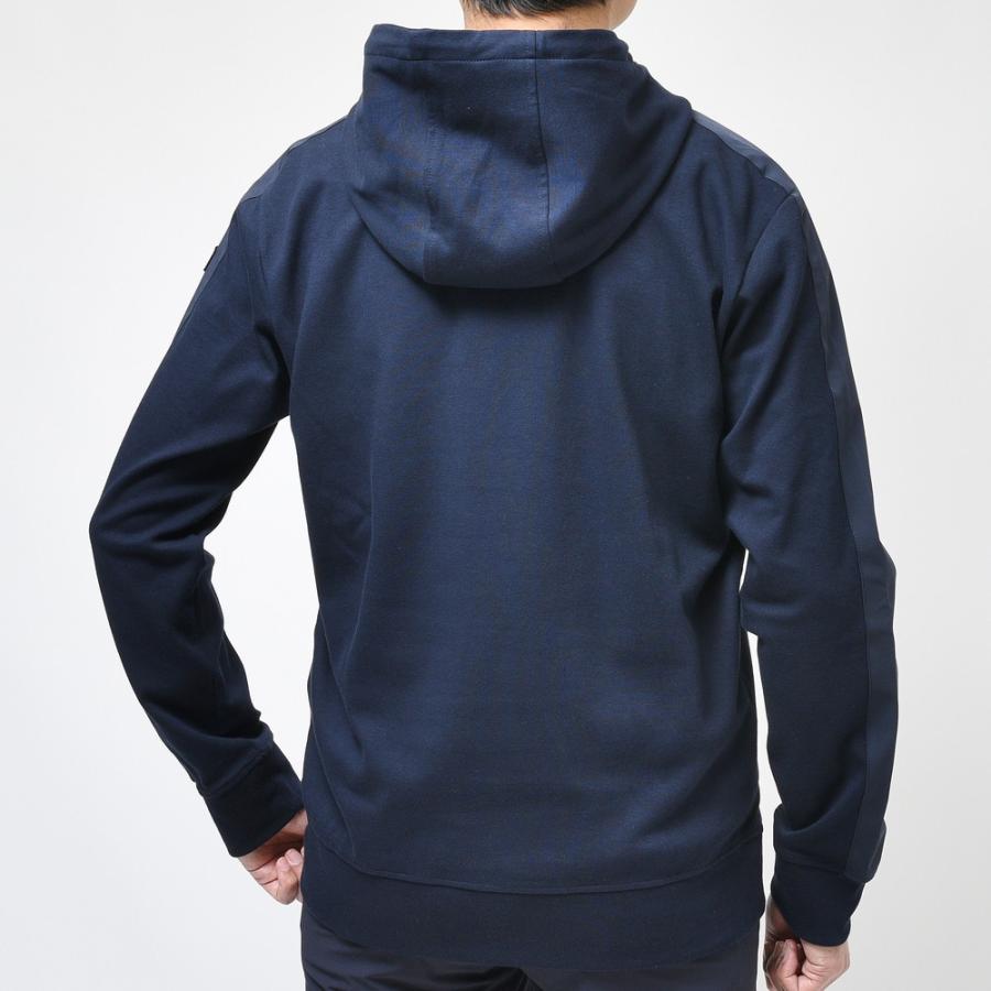 PAUL & SHARK（ポール アンド シャーク）コットンポリウレタンフライス×ポリエステルコンビプルオーバーフーディー 22411825 12021001054 |  | 03