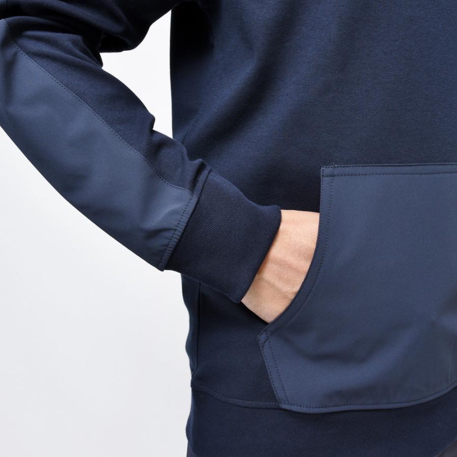 PAUL & SHARK（ポール アンド シャーク）コットンポリウレタンフライス×ポリエステルコンビプルオーバーフーディー 22411825 12021001054 |  | 07