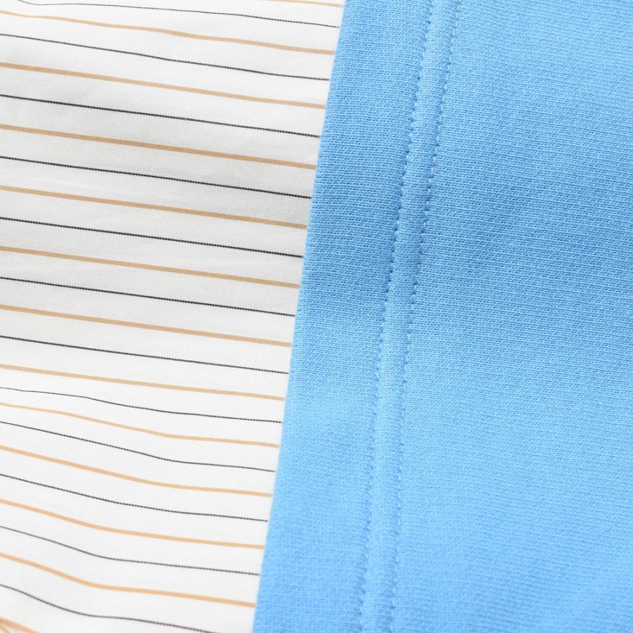 【MORE VARIATION】MARNI（マルニ）コットンスウェット×ポプリンストライプコンビフーディ FUMU0110QX UTC164 12026400138 |  | 06