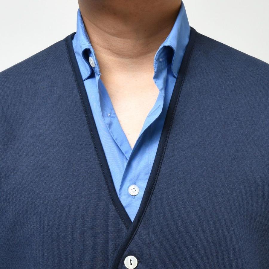ELACIO コットンスウェットカーディガン V-NK CARDIGAN ELACIO（エラシオ）コットンスウェットカーディガン V-NK CARDIGAN
