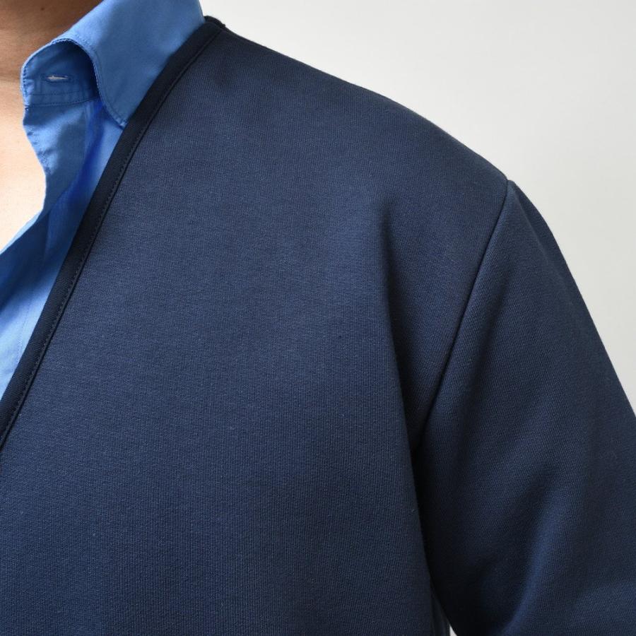 ELACIO（エラシオ）コットンスウェットカーディガン V-NK CARDIGAN