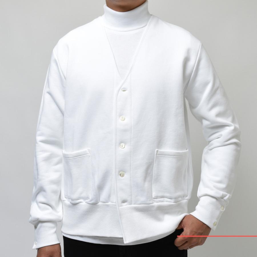 ELACIO（エラシオ）コットンスウェットカーディガン V-NK CARDIGAN