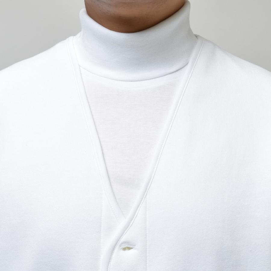 ELACIO（エラシオ）コットンスウェットカーディガン V-NK CARDIGAN
