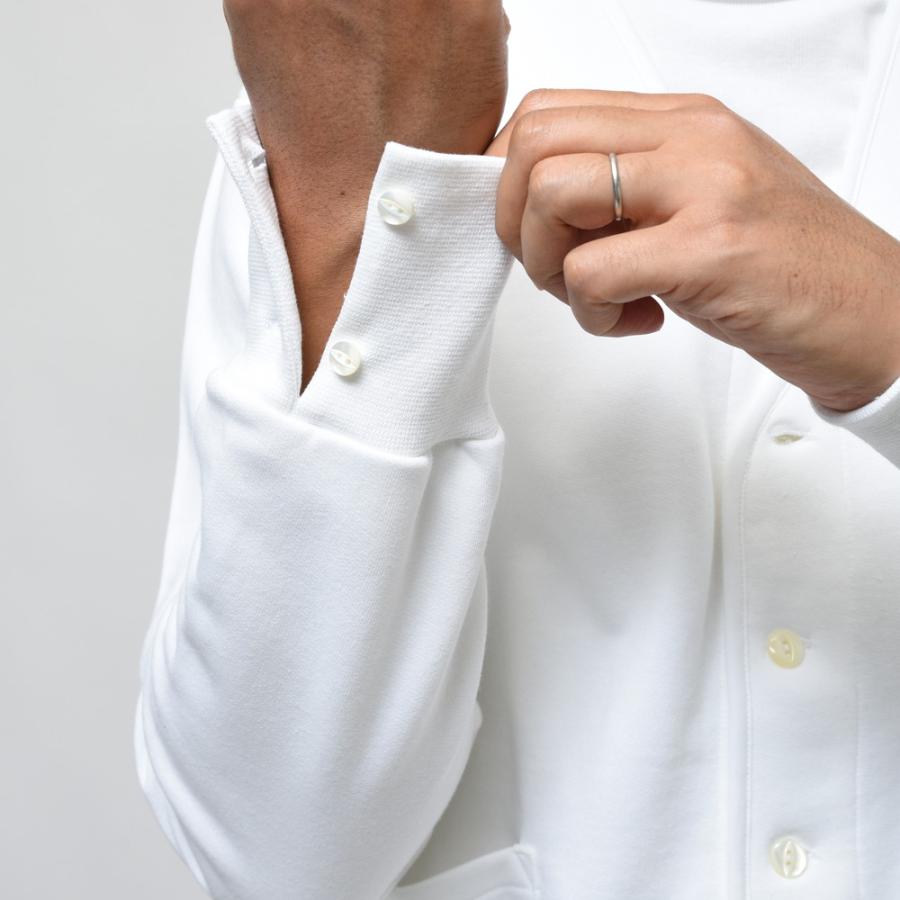 ELACIO（エラシオ）コットンスウェットカーディガン V-NK CARDIGAN